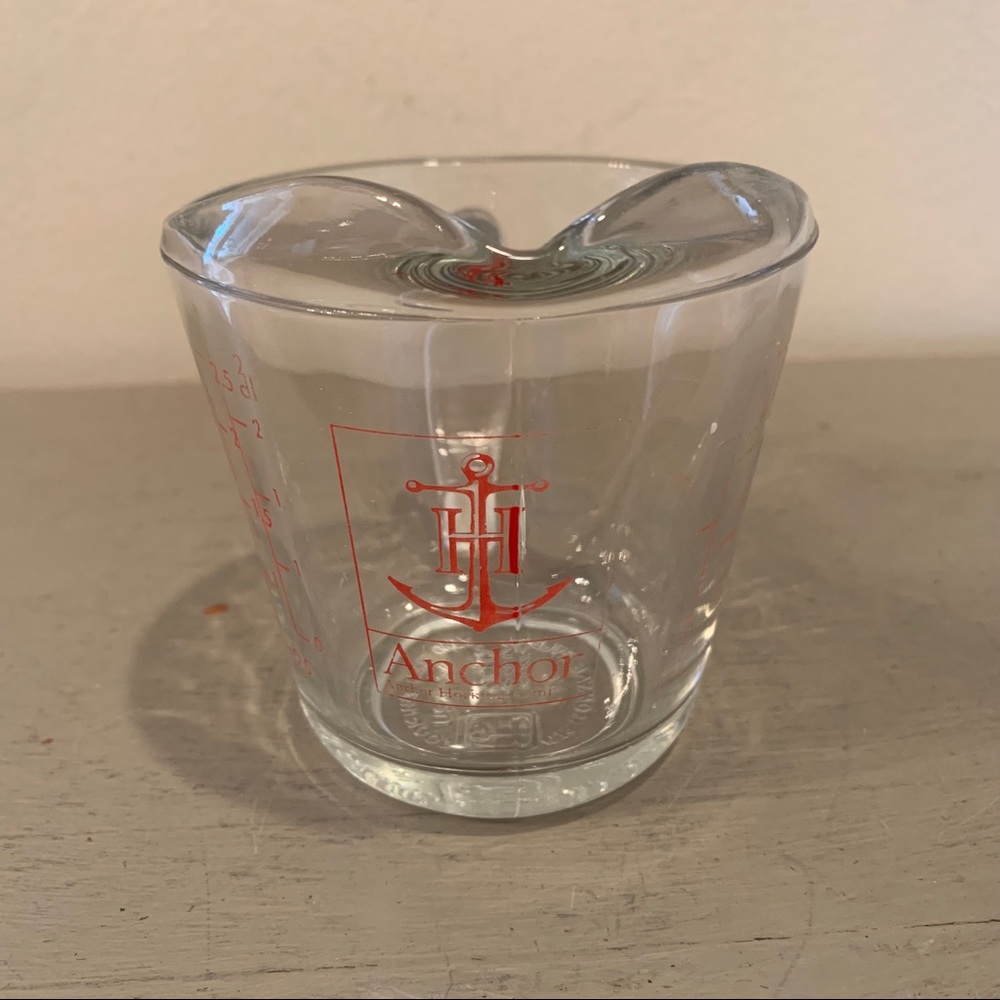 Vintage Anchor Hocking Glass Measuring Cup